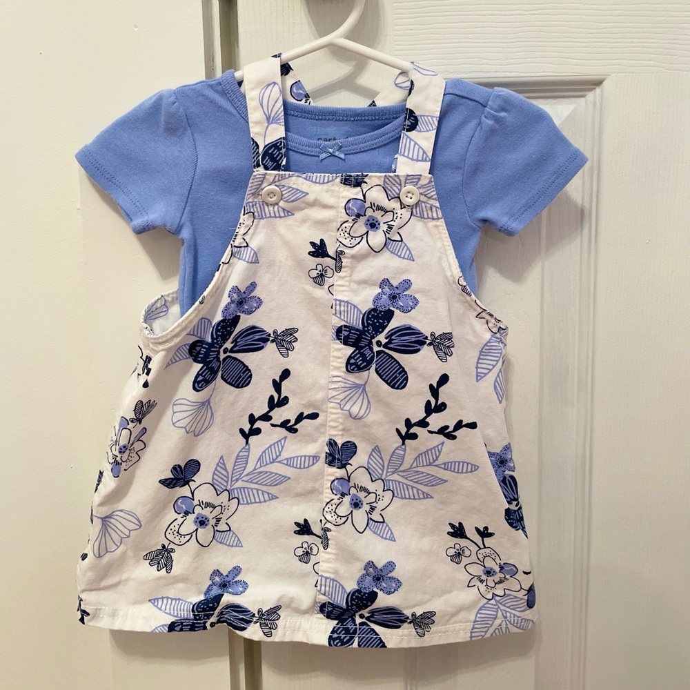 Babygirl tee shirt and overall set